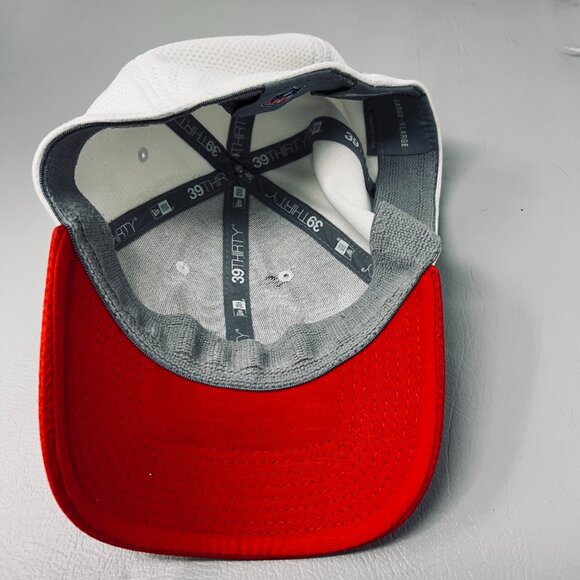 Tampa‎ Bay Buccaneers Mens Hat Cap Size Large -XL Red White New Era NFL 39Thirty - Picture 5 of 8